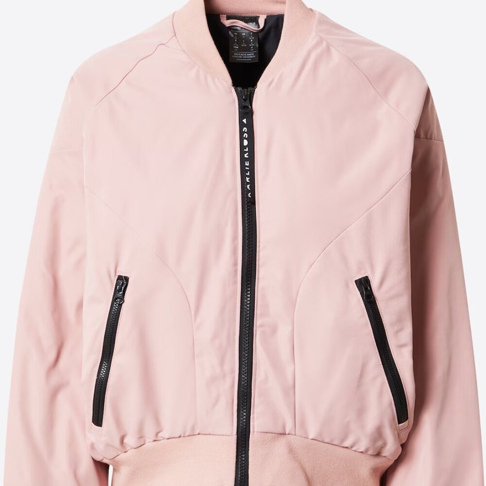 Karli Kross X Adidias Women's Pink Bomber Jacket UK Large